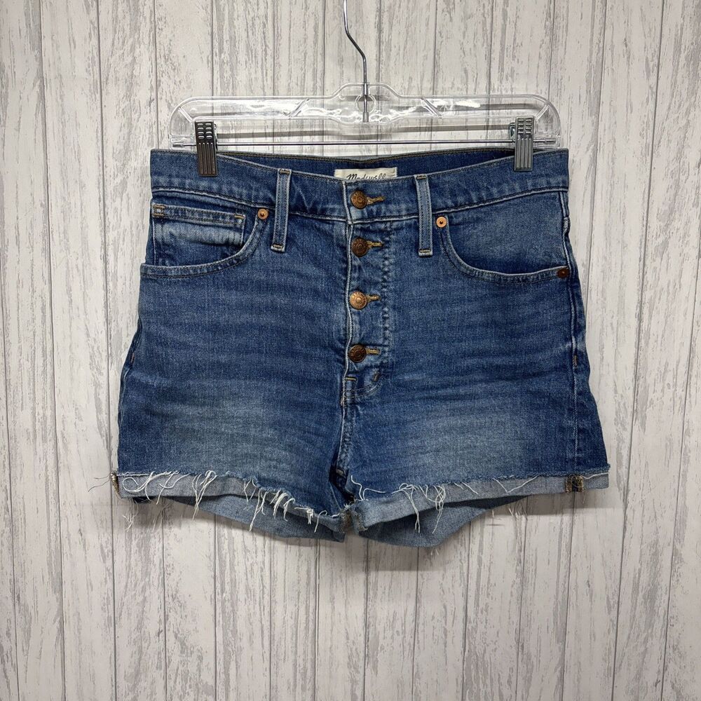 Womens Size 27 Madewell High Rise Denim Shorts EUC